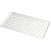 Weber 17884 Porzellan-Servierplatte, 40x22 cm, weiá, langlebig, h„lt die Temperatur lange