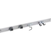 Meister Gerätehalterleiste 800 mm - Geräteleiste & 4 Gerätehalter - Aluminium - Leichte Montage - Werkzeughalter - Gerätehalter für Gartengeräte - Stabile Werkzeugleiste für die Wand-Montage - 9953360