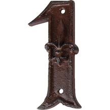 Bild für Hausnummer Zahl 1 Eins Antik-Stil Gusseisen H12cm