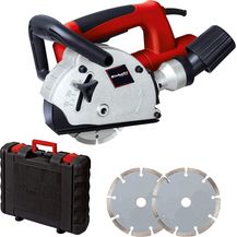Bild für Einhell Mauernutfräse TC-MA 1300 (1320 W, 9000 U-Min, Nuttiefe 8-30 mm, Nutbreite 8-26 mm, Staubabsaugung, Spindelarretierung, Überlastschutz, inkl. Transportkoffer, 2x Diamant-Trennscheiben)