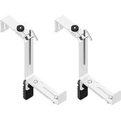 Emsa 516708 Vario Comfort Blumenkastenhalter, für Geländerbreiten von 4 - 12 cm, besonders geeignet für große Kästen, weiß