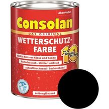 Bild für Consolan Wetterschutz-Farbe Schwarz 750 ml