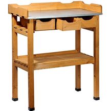 Bild für dobar 29030e Praktischer Pflanztisch mit 3 Schubladen und 2 Ablageflächen aus imprägniertem Kiefernholz