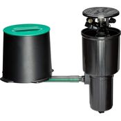 Rain Bird Bodenregner mit Click-N-Go Schlauchanschluss Sprinkler-Kit, im Boden In-Ground Impact Sprinkler Kit schwarz