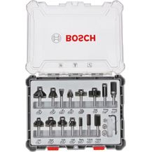 Bild für Bosch Professional 15tlg. Fräser Set (für Holz, für Oberfräsen mit 6 mm Schaft)