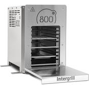 intergrill 800 Elektrogrill Steakgrill Indoor Quarzbrenner Hochleistungsgrill 20kg Oberhitzegrill Tischgrill Edelstahl inkl. Grillrost Gastroschale
