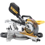 DeWalt 18 V Akku-Paneelsäge - Kapp-und Gehrungssäge (184 mm Sägeblattdurchmesser, 48° Neigungseinstellung, XPS-Schnittlinienanzeige, ohne Akku und Ladegerät) DCS365N