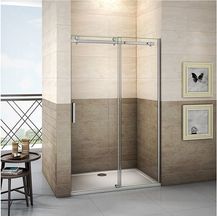 Bild für 130x195cm Schiebetür Duschkabine Dusche Echtglas