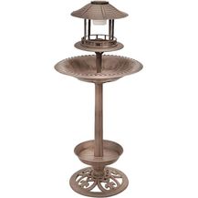 Bild für Gravidus Solar Vogeltränke Wassertränke Vogelbad Vogelbecken Tränke mit LED Beleuchtung