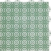 andiamo Kunststofffliese Bodenfliese Gartenfliese Terassenfliese Balkonfliese Innen- und Außenbereich Wasserdurchlässig wetterfest langlebig 38 x 38 cm, Set: 7 Fliesen 1 m², grün
