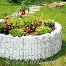 Bild für Bellissa Gabionen-Hochbeet rund Ø 146 cm x H 40 cm silber