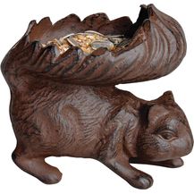 Bild für Futterschale für Vögel & Eichhörnchen Gusseisen Antik-Braun Futterstelle