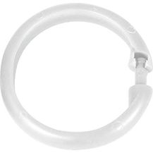 Bild für WENKO Duschvorhangringe 12 Stück groß Weiss