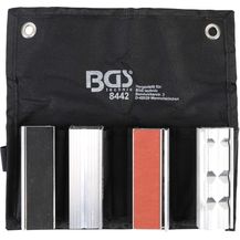 Bild für BGS 8442 Schraubstock-Schutzbacken-Satz 8-tlg. Aluminium 100 mm mit Magnet Alu Schonbacken