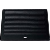 Grillplatte, 41,3 x 30,5 cm, beidseitig nutzbare Grillplatte für Gasgrill, Kohlegrill und Elektrogrill