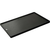 Enders 7789 Grillplatte, Gusseisen, für Gasgrill KANSAS, Halb gerippt, halb glatt