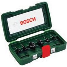 Bild für Bosch 6tlg. Hartmetall Fräser Set (für Holz, Ø-Schaft 8 mm, Zubehör Oberfräse)