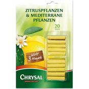 Chrysal Zitrus- & Mediterrane Pflanzen Düngestäbchen - 20 Stück