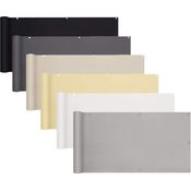 Balkonsichtschutz Balkonbespannung 100% Polyester Sichtschutz Balkonabdeckung Schwarz, 75 x 300cm