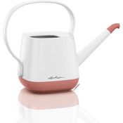 LECHUZA YULA Gießkanne, Hochwertiger Kunststoff, Weiß-Pearl Rose, 1,7 l Fassungsvermögen, Mit Tropfschutz, 13890