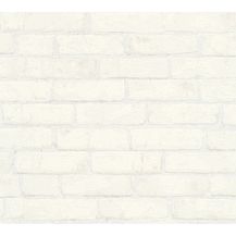 Bild für A.S. Création Vliestapete Best of Wood`n Stone 2nd Edition Tapete in Stein Optik fotorealistische Steintapete Backstein 10,05 m x 0,53 m metallic weiß Made in Germany 907851 9078-51