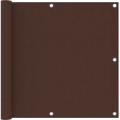 vidaXL Balkon-Sichtschutz Braun 90x400 cm Oxford-Gewebe