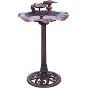 Thats Shopping Vogeltränke mit Standfuß für den Garten Rost Look 85 cm