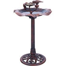 Bild für Thats Shopping Vogeltränke mit Standfuß für den Garten Rost Look 85 cm