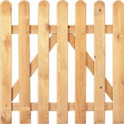 T & J Gartenzaun Tor Heiko Gerade 100 cm x 80 cm grün