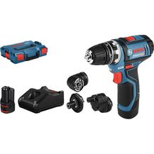 Bild für Bosch Professional GSR 12V-15 FC 12V System Akku-Bohrschrauber (inkl. 2x 2,0 Ah Akku, in L-Boxx)