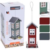 Vogel-Futterhaus, Metall, hängend, Futterhaus für Vögel rot