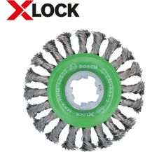 Bild für Bosch Professional Scheibenbürste gezopfter Draht Heavy (für Inox, X-LOCK, rostfrei, Ø 115 mm, Drahtstärke 0,5 mm)