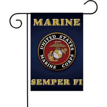 Bild für US Militär United State Marine Corps USMC Semper doppelseitige Rasendekoration Geschenk Haus Garten Hof Banner Fi Flagge American Military Veteran 30,5 cm x 47 cm Made in USA