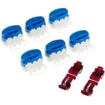 Bild für GARDENA Verbinder-Anschlussklemmen: Halterung für Begrenzungskabel des Mähroboters, einfaches Anbringen, witterungsbeständiges Set, Zubehör für Mähroboter, 6 Verbinder + 2 Anschlussklemmen (4089-20)