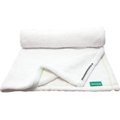 Finnsa - Sauna-Wedeltuch 95 x 95 cm weiß - Ziernaht grün