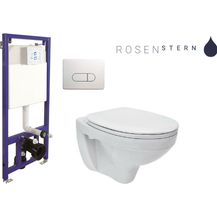 Bild für Belvit WC-Vorwandelement Wand WC SET WC-Sitz Soft Close Komplettset Spülkasten NEU