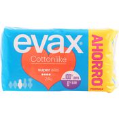 Evax Cottonlike compresas super mit Flügel 24 Stück Damenbinden