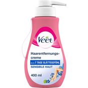 Veet Haarentfernungs-Creme für sensible Haut Enthaarungscreme glatte Haut 400 ml - Veet