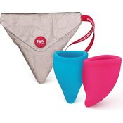 Fun Factory Menstruationstassen Größe A Pink und Türkis, 2 Stück