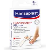 Hansaplast Hühneraugen Pflaster 1er Pack (1 x 8 Stück), Heftpflaster zur Entfernung von Hühneraugen, schmerzlindernde Fußpflaster mit sicherem Halt