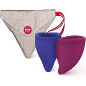 Fun Factory Menstruationstassen Größe B Grape und Ultramarine, 2 Stück