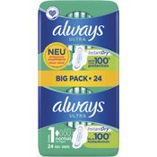 Always Ultra Damenbinden Normal mit Flügeln 24 Stück