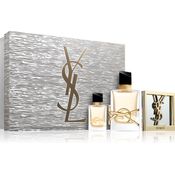 Yves Saint Laurent Libre Geschenkset für Damen, 50 ml Eau de Parfum und 7,5 ml Miniatur, blumiger und fruchtiger Duft, inkl. Spiegelchen
