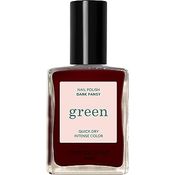 Manucurist Green Nagellack Bordeauxrot - Klassischer, natürlicher 9-Free-Nagellack Dark Pansy - Veganer Nagellack mit natürlichen Inhaltsstoffen (84%) - Maniküre - Nagelpflege - 15 ml