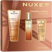 NUXE Prodigieux Parfum Geschenkset, Damen-Duftset mit 30 ml Parfum, 100 ml Duschöl und 30 ml parfümierter Lotion