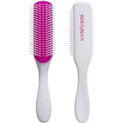 Denman Curly Hair Brush D3 (Cherry Blossom), 7-reihige Stylingbürste zum Entwirren, Trennen, Formen und Definieren von Locken – für Sie und Ihn