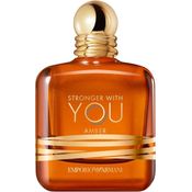 Armani Emporio Armani Stronger With You Amber, Eau de Parfum 100 ml für Herren, fougere Amberduft mit Lavendel, Amber-Akkord und Vanille