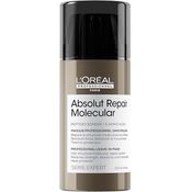 L'Oréal Professionnel Leave-In für strukturgeschädigtes Haar, Zur molekularen Tiefenreparatur, Mit Peptidbondern und 5 Aminosäuren, Serie Expert, Absolut Repair Molecular Leave-In, 100 ml