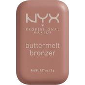 NYX Professional Makeup Buttermelt Bronzer, cremiger Bronzer in Farbton 03 Deserve Butta, 5 g - für ein natürlich gebräuntes Hautbild und Konturierung
