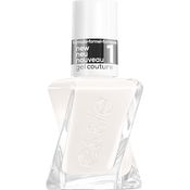 essie langanhaltender Nagellack mit glänzendem Finish, Maniküre ohne UV-Licht, Gel Couture, Farbe: Nr. 136 first fitting, Weiß, 1 x 13,5 ml